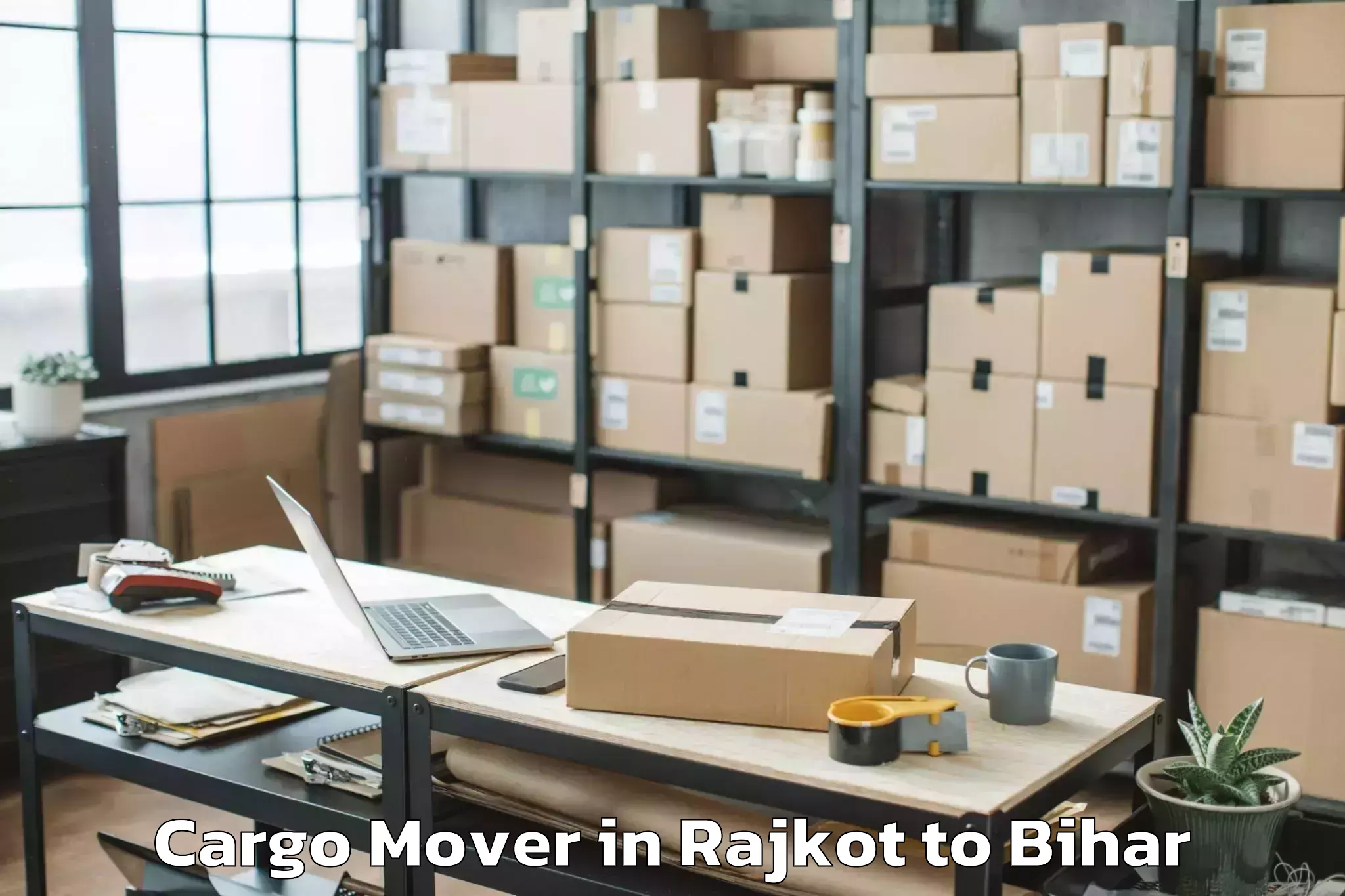 Trusted Rajkot to Muzaffarpur Cargo Mover